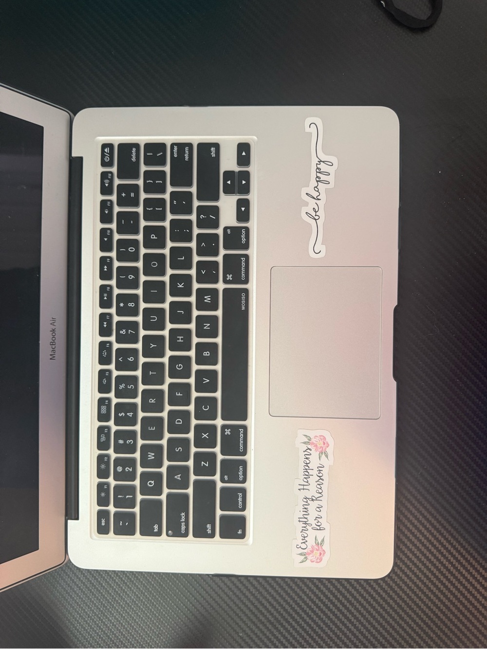 Apple Silver Laptop with Black Keyboard